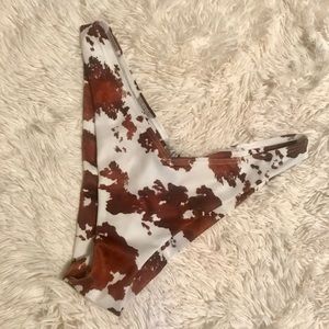 Cow Print Bikini Bottom